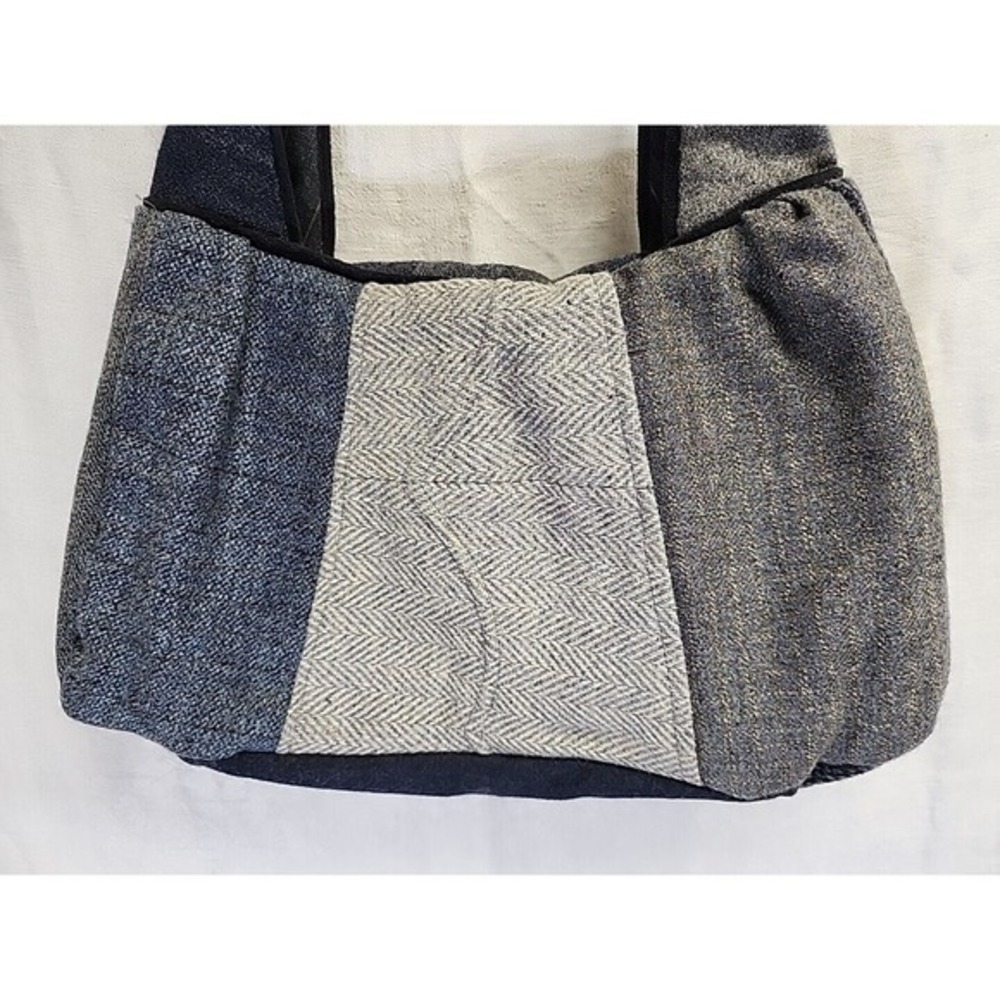 BAABAAZUZU Recycled Wool Patterned Hand BAG PURSE Art‎ Made in Michigan USA  NWT - Picture 4 of 8